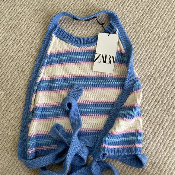 zara colourful tie top - Picture 3 of 4